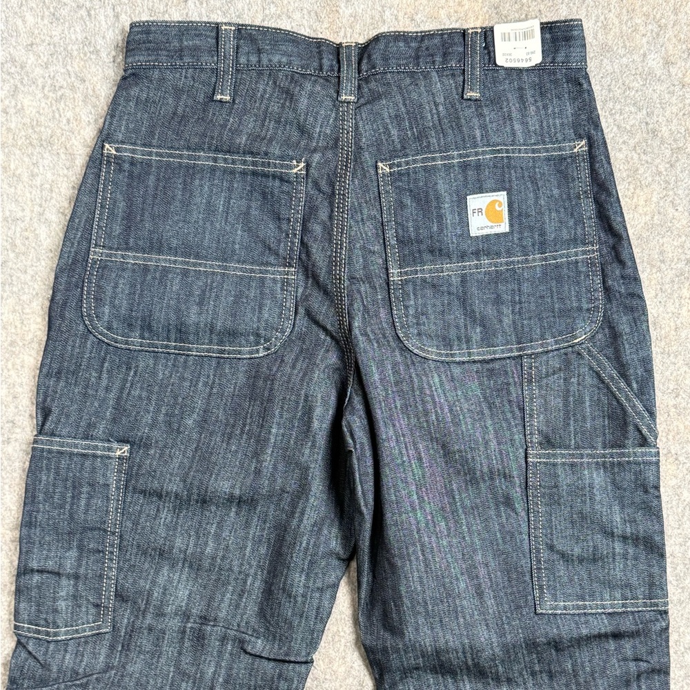 Carhartt FR Flame Resistant Denim Jeans Mens 30x32 Workwear Dark‎ Wash - Picture 5 of 6